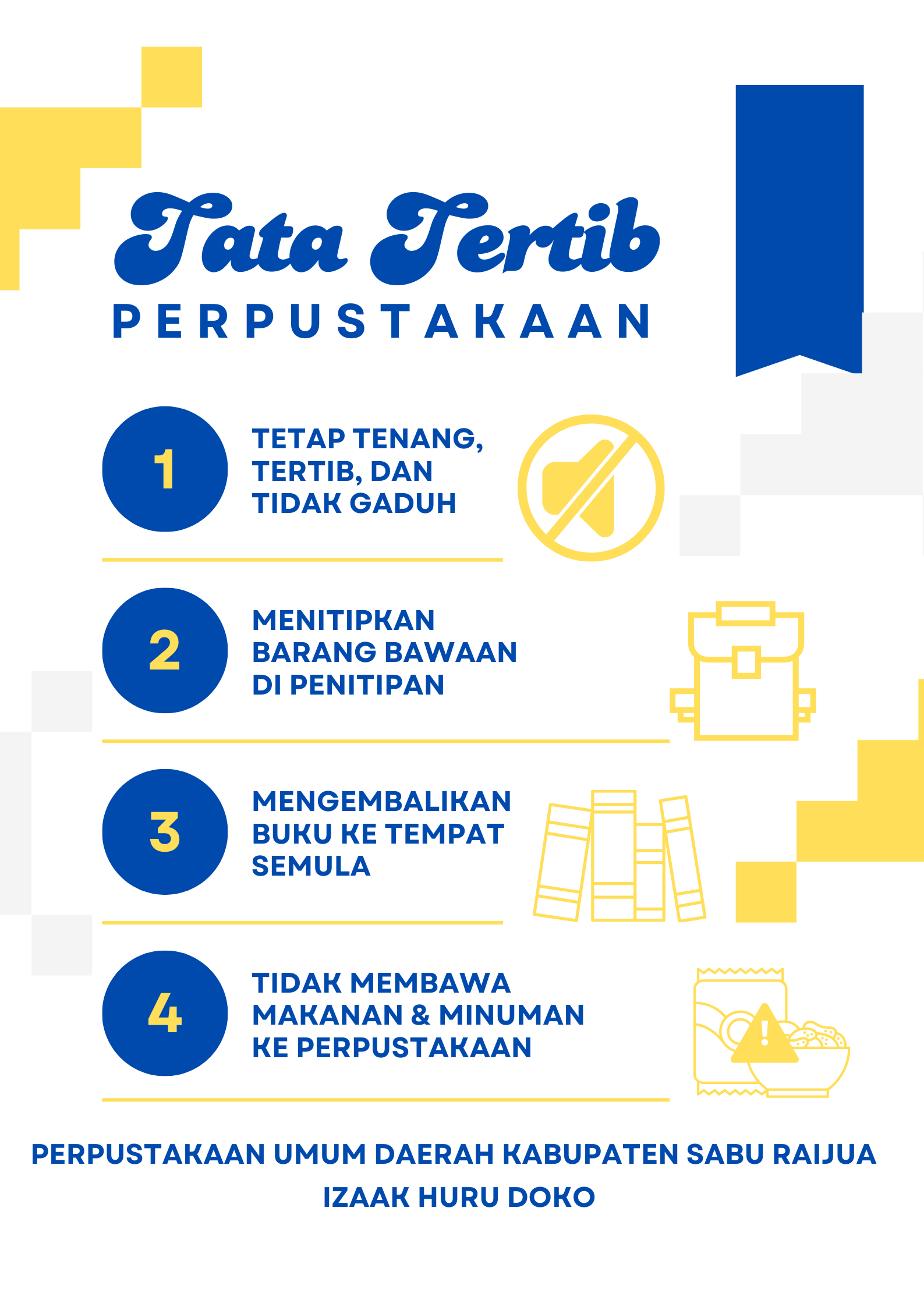 tata tertib di perpustakaan